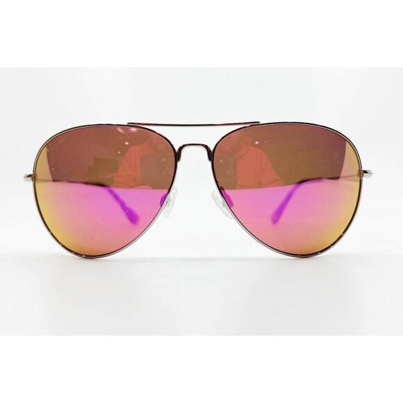 Maui Jim Mavericks Sunglasses Silver MJ264-16R 61-14-137 Mens Tortoise 7972